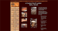 Desktop Screenshot of jjcustomkoa-lumber.com